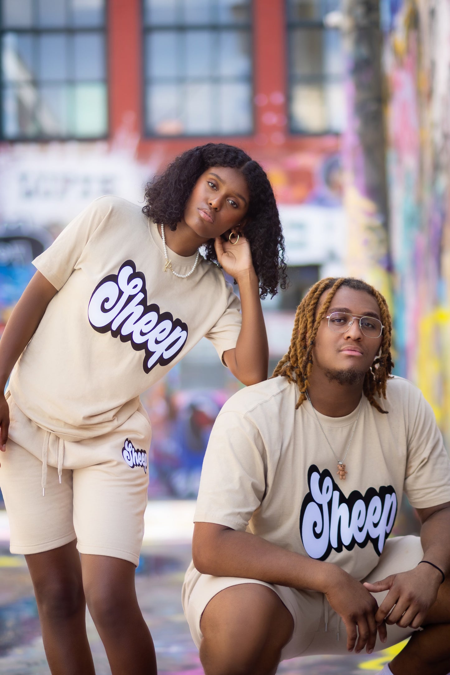 Sheep Short Set Cream